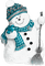 soave deco winter christmas snowman black white - PNG gratuit GIF animé