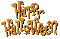 happy halloween text gif orange - Free animated GIF Animated GIF