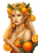 frau, woman, femme, orange, fruit - 免费PNG 动画 GIF