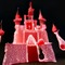 Red Christmas Lit Castle - zdarma png animovaný GIF