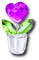 Crystal.Heart.Flower.Purple - Free PNG Animated GIF