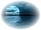moon ocean night