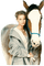 Kobieta z koniem - безплатен png анимиран GIF