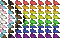 Progress Pride Tubbs Neko Atsume flag - Nemokamas animacinis gif animuotas GIF