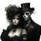 loly33 couple   gothique - nemokama png animuotas GIF