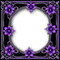 ♡§m3§♡ gothic purple frame flowers - PNG gratuit GIF animé