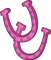 pink horse shoes - GIF animé gratuit