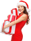 Christmas.Noël.Femme.Woman.gifts.Victoriabea - PNG gratuit GIF animé