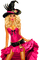 Steampunk.Woman.Witch.Halloween.Black.Pink - png gratuito GIF animata