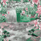 soave background animated   flowers pink green - GIF animé gratuit GIF animé