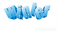 Text blue winter - GIF animado gratis