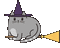 Flying Cat Hat - Bezmaksas animēts GIF animēts GIF