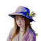 springtimes woman spring hat - Free PNG Animated GIF