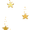 падающие звёзды жёлтые - GIF animado grátis Gif Animado
