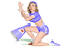 dolceluna woman summer pinup vintage - darmowe png animowany gif
