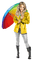 woman in rain bp - Free PNG Animated GIF