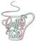 soave text coffee time pink green - PNG gratuit GIF animé