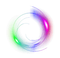 colorful deco frame circle