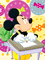image encre animé effet Michey Disney happy birthday - GIF animado grátis Gif Animado