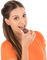 Mulher comendo bombom - GIF animé gratuit