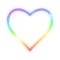 cuore arcobaleno - gratis png animeret GIF