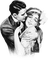 soave couple vintage black white - 免费PNG 动画 GIF