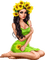 Lady Sunflower. Leila - Free PNG Animated GIF
