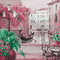 soave background animated   terrace pink green - Ingyenes animált GIF animált GIF