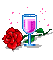 Rose And Wine - Δωρεάν κινούμενο GIF κινούμενο GIF