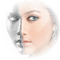 femme deco fond visage face - png gratuito GIF animata