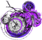 soave deco steampunk black white purple - Free PNG Animated GIF