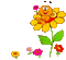 flower and bea - Бесплатный анимированный гифка анимированный гифка