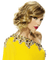 Woman Yellow Silver - Bogusia - бесплатно png анимированный гифка