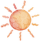 Sun red orange - png gratuito GIF animata