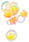 Yellow flowers bubble deco [Basilslament] - GIF animé gratuit