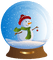 snow globe deco winter hiver neige noel - Free PNG Animated GIF