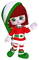 Kaz_Creations Dolls Cookie Elfs Red and Green Christmas - nemokama png animuotas GIF