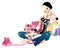 woman with phone bp - gratis png animeret GIF