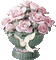 Pink Roses in a Dove Vase