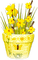 soave deco flowers vase garden   spring yellow