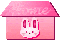 pink home button rabbit bunny - Gratis geanimeerde GIF geanimeerde GIF