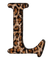 Lettre L. Leopard, - ingyenes png animált GIF