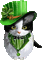 SOAVE DECO ST.PATRICK cat  ANIMATED GREEN - GIF animé gratuit GIF animé
