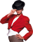 Kaz_Creations Woman Femme Red Hat - ilmainen png animoitu GIF