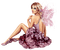 fairy woman kikkapink autumn purple - PNG gratuit GIF animé