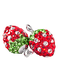 Strawberry Jewerly Text Silver Diamond - Bogusia - gratis png geanimeerde GIF