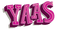 MME RETRO TEXT FONT YAAS PINK - 無料のアニメーション GIF
