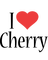 i love cherry text - PNG gratuit GIF animé