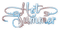 soave text hot summer blue brown - 免费PNG 动画 GIF