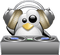 dj penguin sticker - png gratis GIF animado